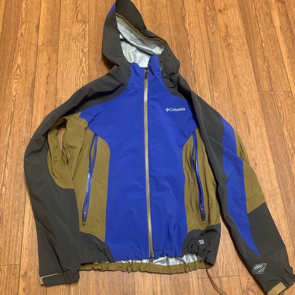 Columbia Men’s Raincoat blue/grey/green